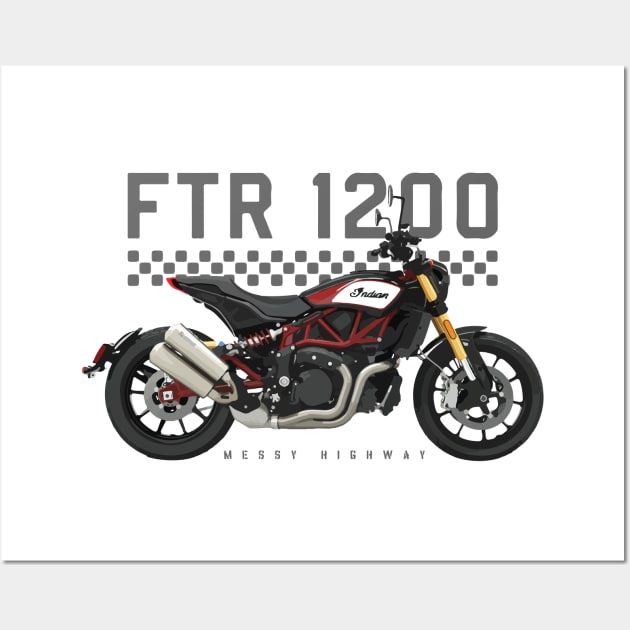 Indian FTR 1200 S 19 replica, sl Wall Art by MessyHighway